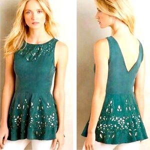 Anthropologie Kas New York peplum top. Size L